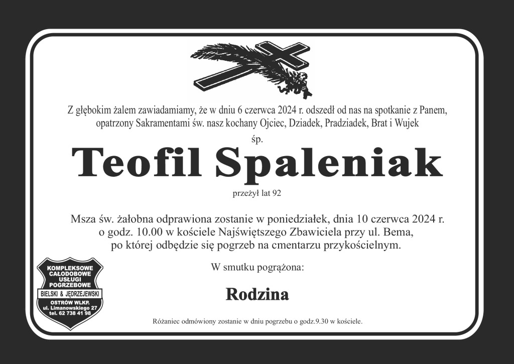 thumbnail of Spaleniak Teofil