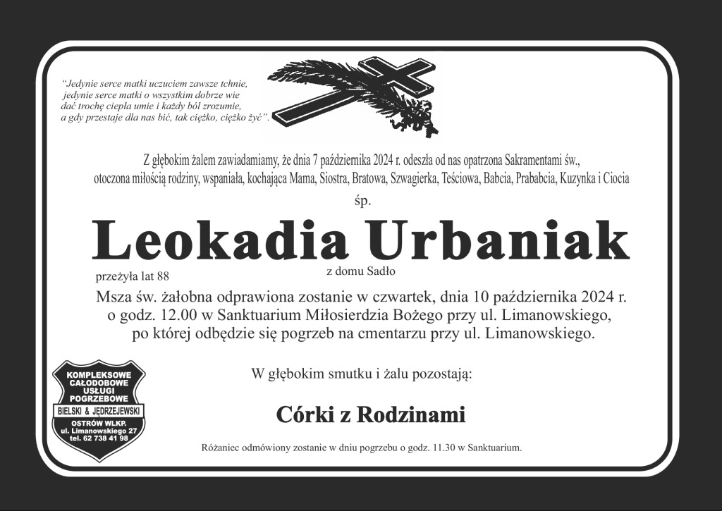 thumbnail of Urbaniak Leokadia