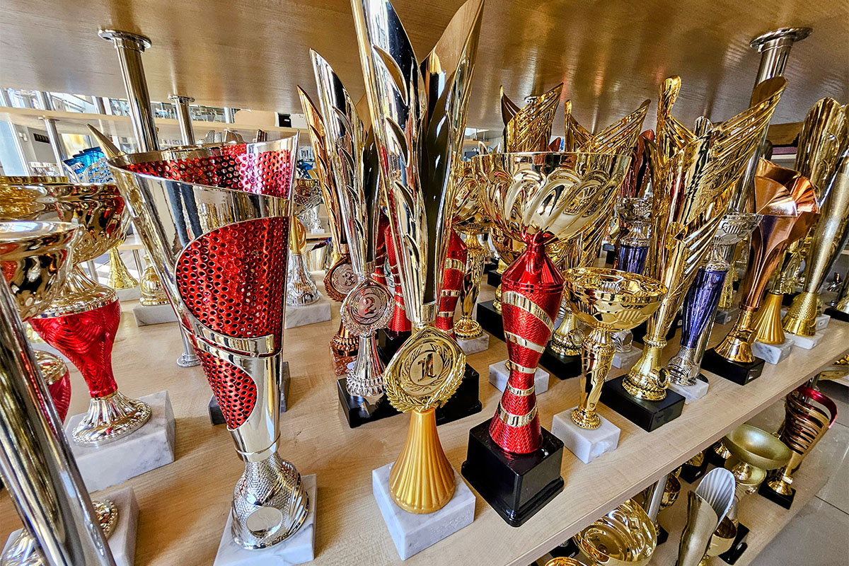 Piłkarskie trofea sportowe