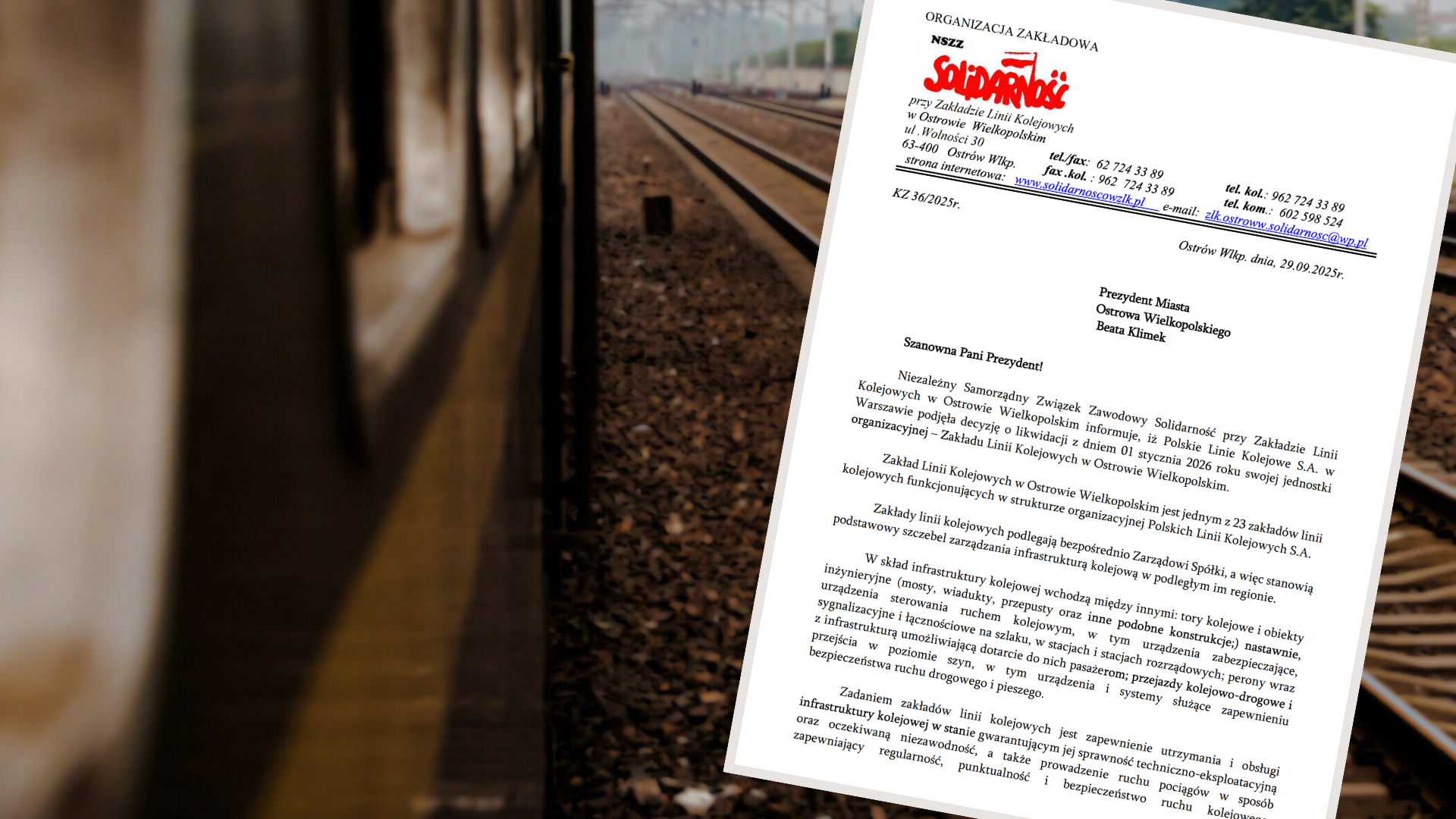 ZLK Ostrów zabiera głos w sprawie fuzji. Kierują pismo do włodarzy i parlamentarzystów