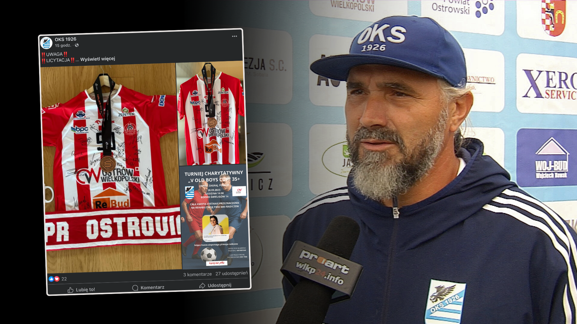 OKS organizuje turniej charytatywny. Do wylicytowania medal Rebud KPR Ostrovia [WIDEO]