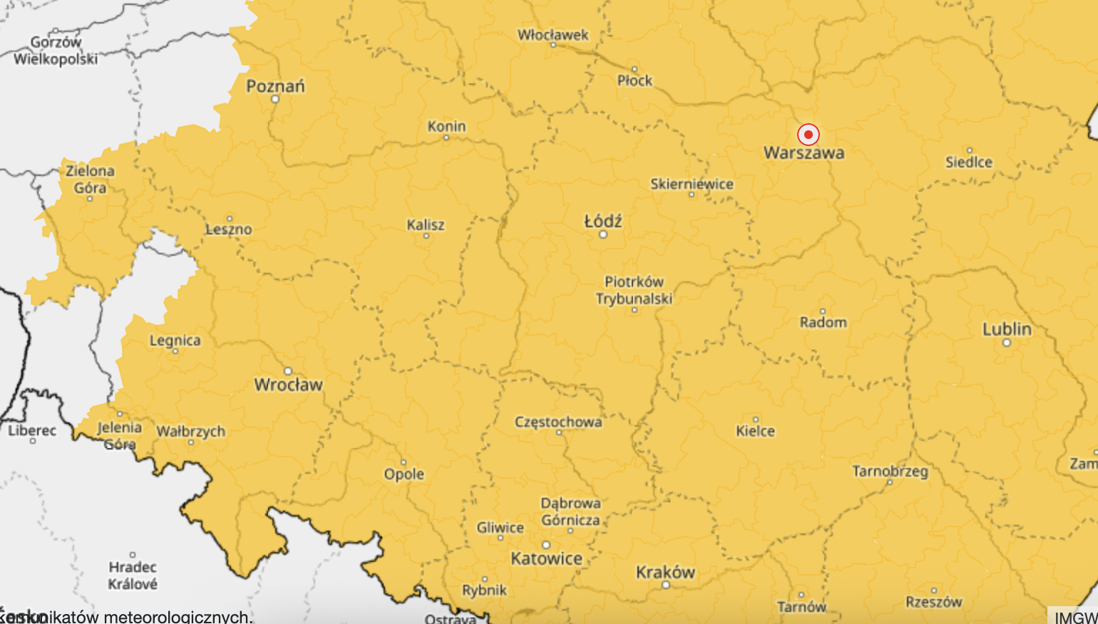 Będzie mgła. Widoczność mocno ograniczona. Jest komunikat IMGW