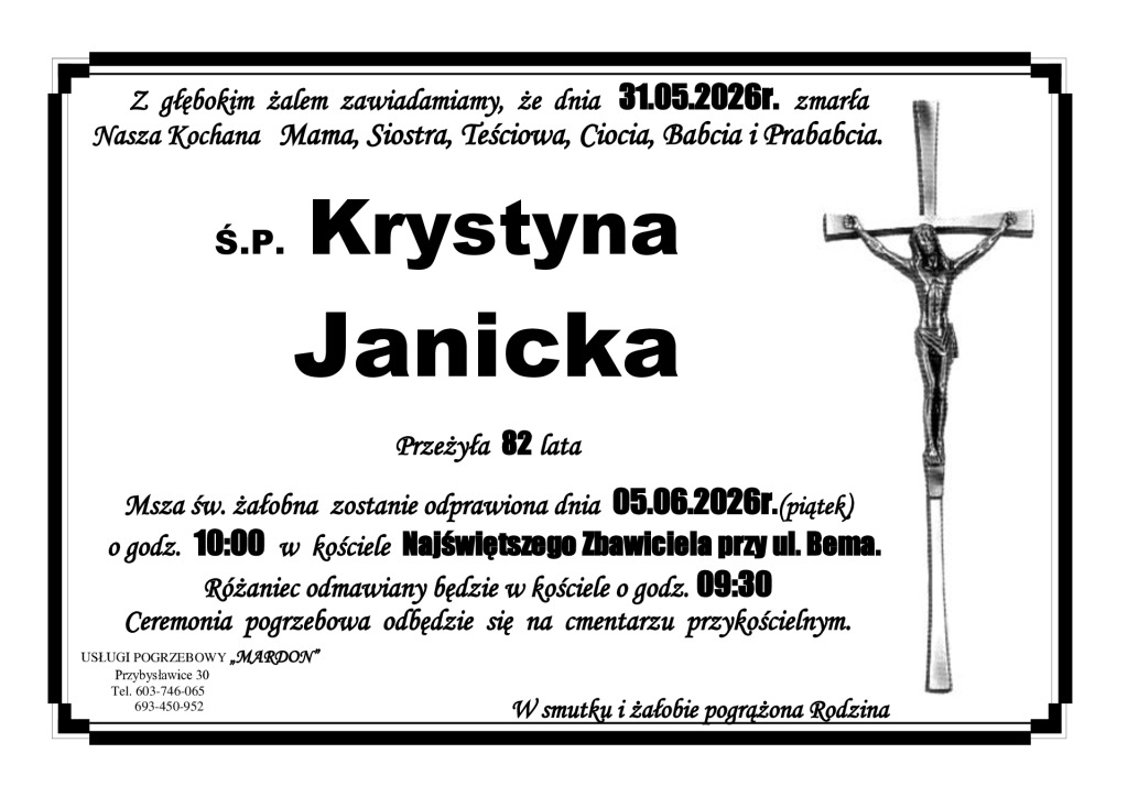 thumbnail of ś.p. Krystyna Janicka